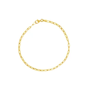 14K Gold Medium Paperlink Bracelet