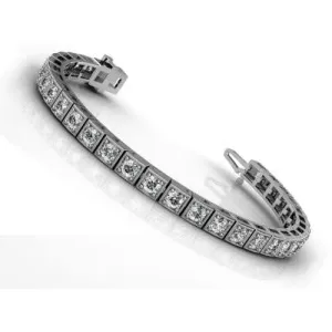 1.50-4.00 CT Round Cut Diamonds - Tennis Bracelet