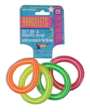 80's Coil Bracelets ( 4 piece set)