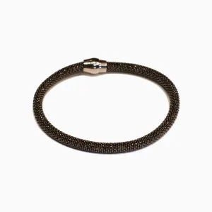 Black Gold Plated Small Mesh Bracelet