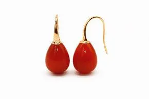 Carnelian Vela Drop Earring