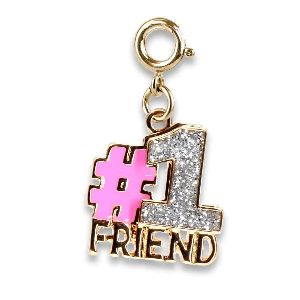 Charmit Gold Glitter 1 Friend Charm - Gold