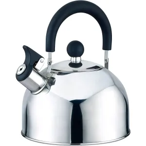 Chrome 2.5 Qt. Stainless Steel Whistling Stovetop Kettle