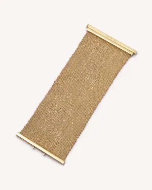 Classic All Gold 6cm Woven Bracelet