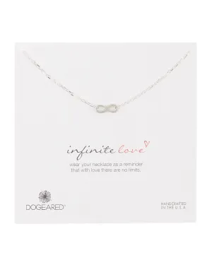 Dogeared - Infinite Love Dainty Necklace, Sterling Silver