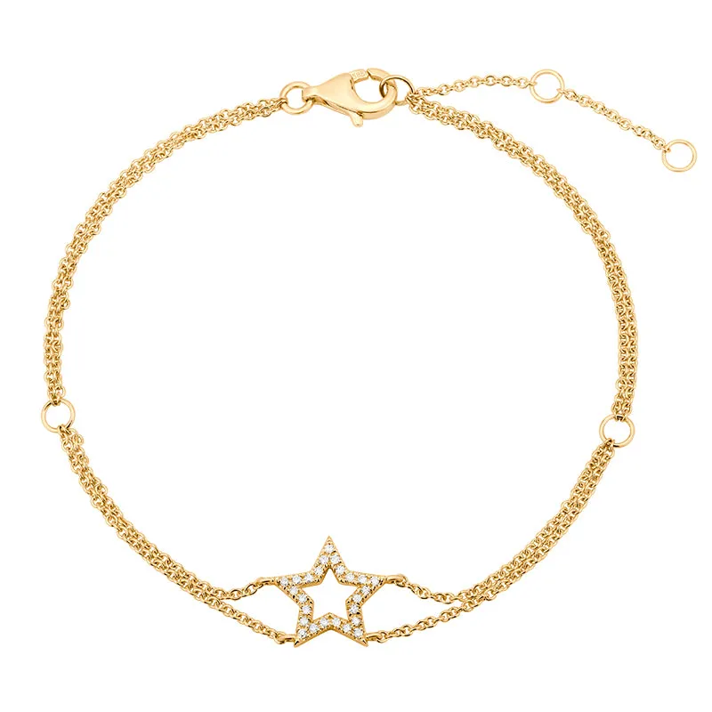 Double Row Star Bracelet