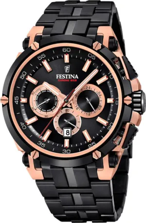 Festina Chrono Bike Stainless Steel Chronograph Mens Watch I Model F20329/1 Quartz Movement