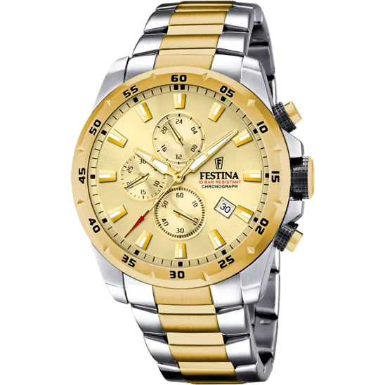 Festina Chrono Sport Stainless Steel Chronograph Mens Watch I Model F20562/1 Quartz Movement