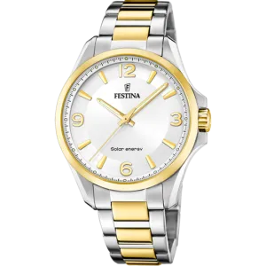 Festina Solar Energy Stainless Steel Analog (Solar Energy) Mens Watch I Model F20657/1 Quartz Solar Movement