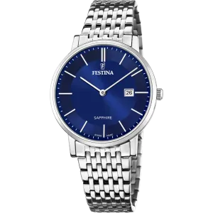 Festina Swiss Made Stainless Steel Analog Mens Watch I Model F20018/2 Quartz Movement