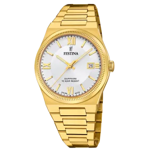 Festina Swiss Made Stainless Steel Analog Mens Watch I Model F20038/1 Quartz Movement