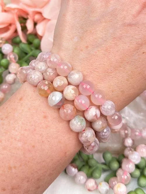 Flower Agate Bracelet