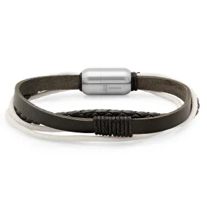 Genuine Leather Bracelet in Dark Brown