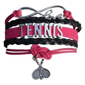 Girls Pink Tennis Infinity Bracelet