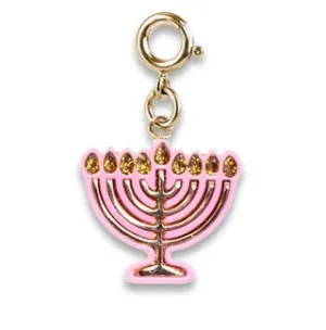 Gold Menorah Charm