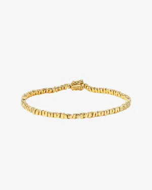 Golden Thin Tennis Bracelet