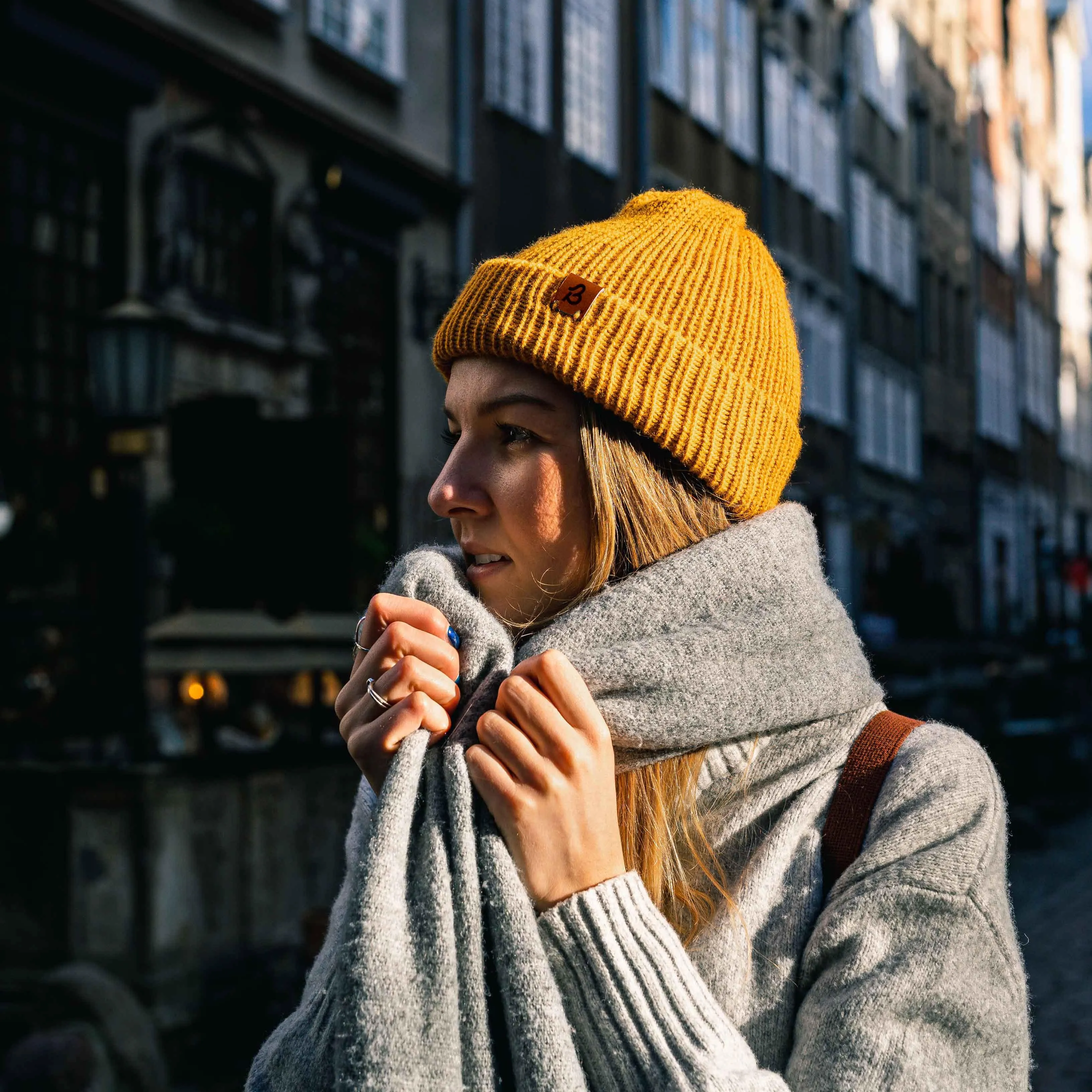 Hazel Brown Trawler Wooly Hat