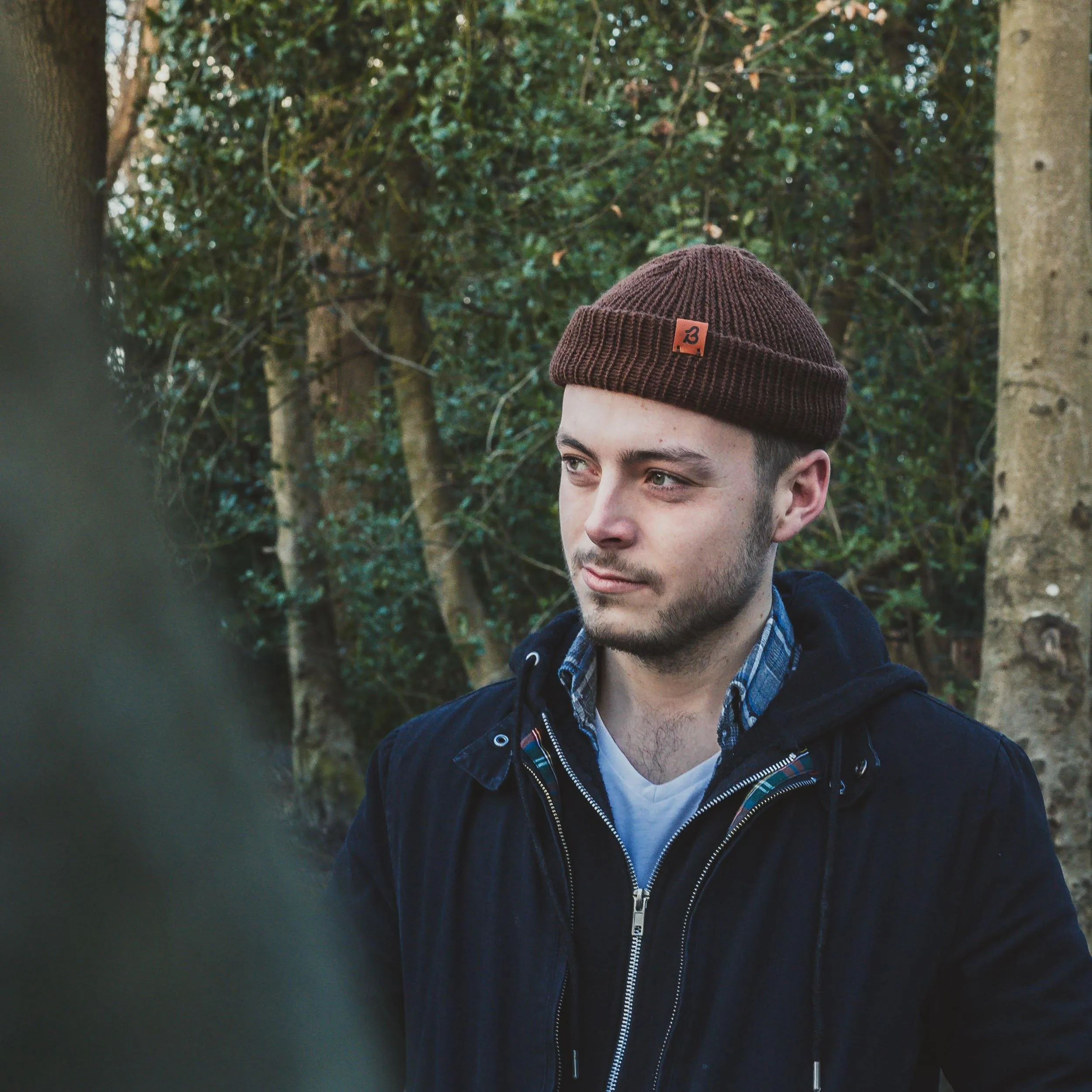 Hazel Brown Trawler Wooly Hat