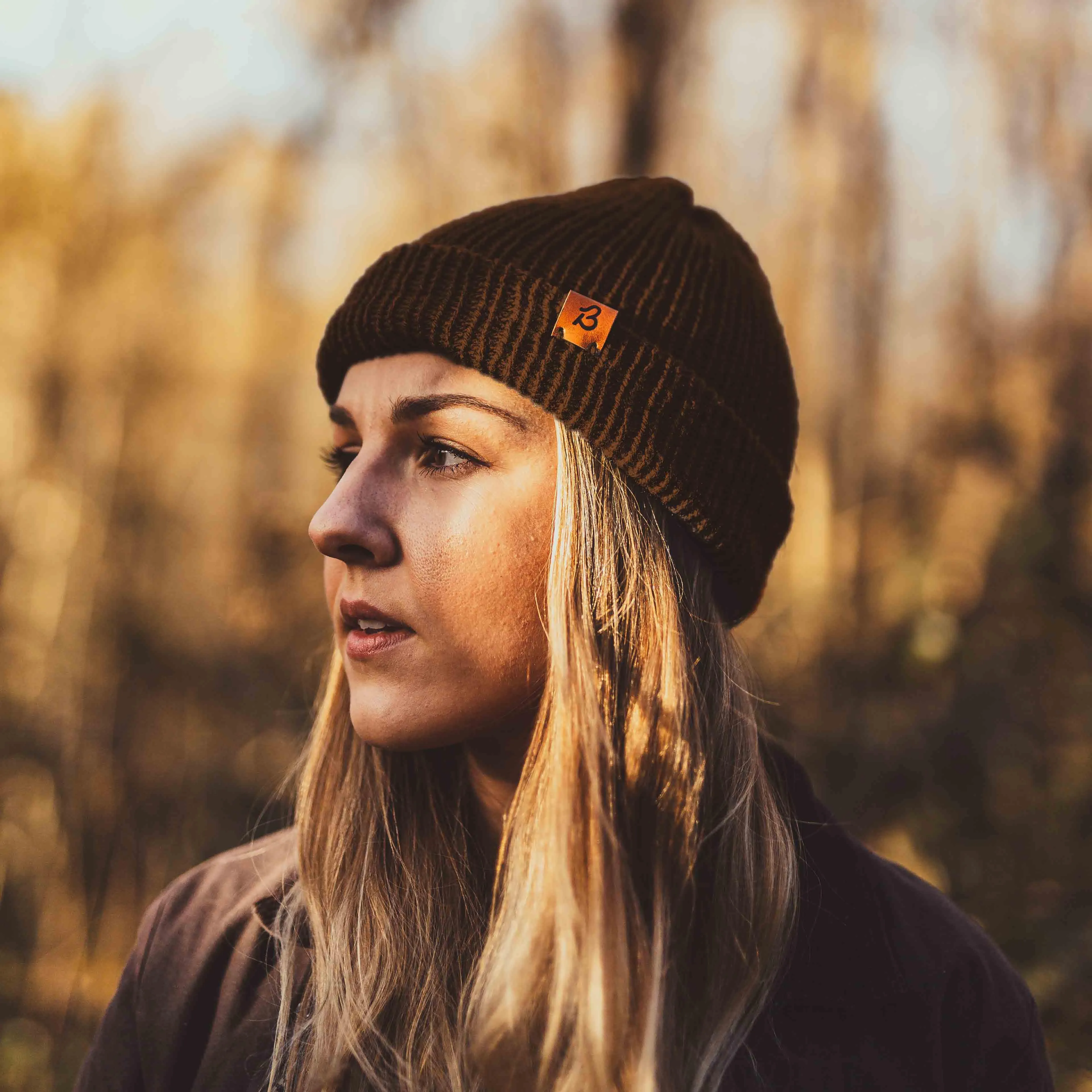 Hazel Brown Trawler Wooly Hat