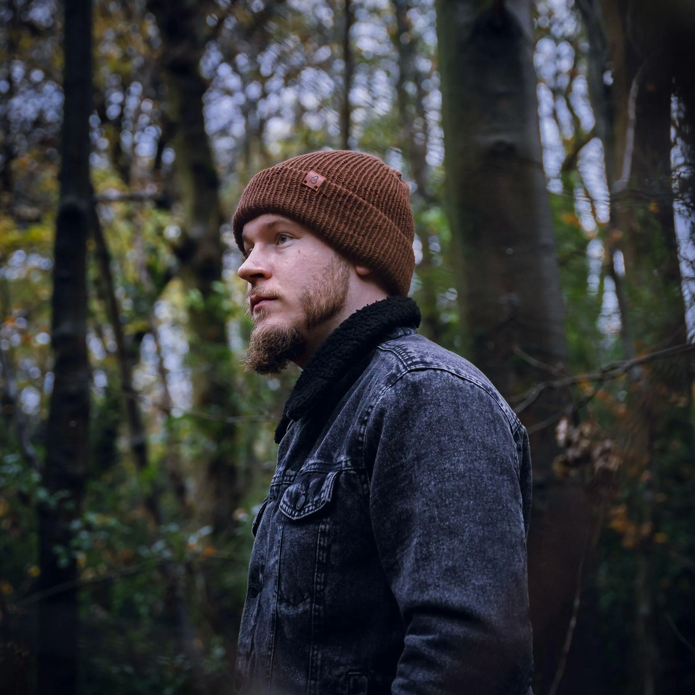 Hazel Brown Trawler Wooly Hat