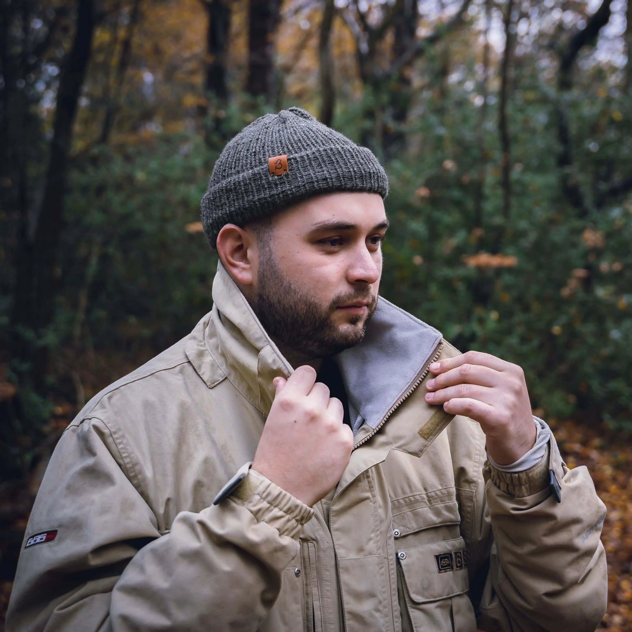 Hazel Brown Trawler Wooly Hat