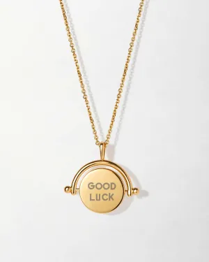 Hidden Message Spinner Necklace