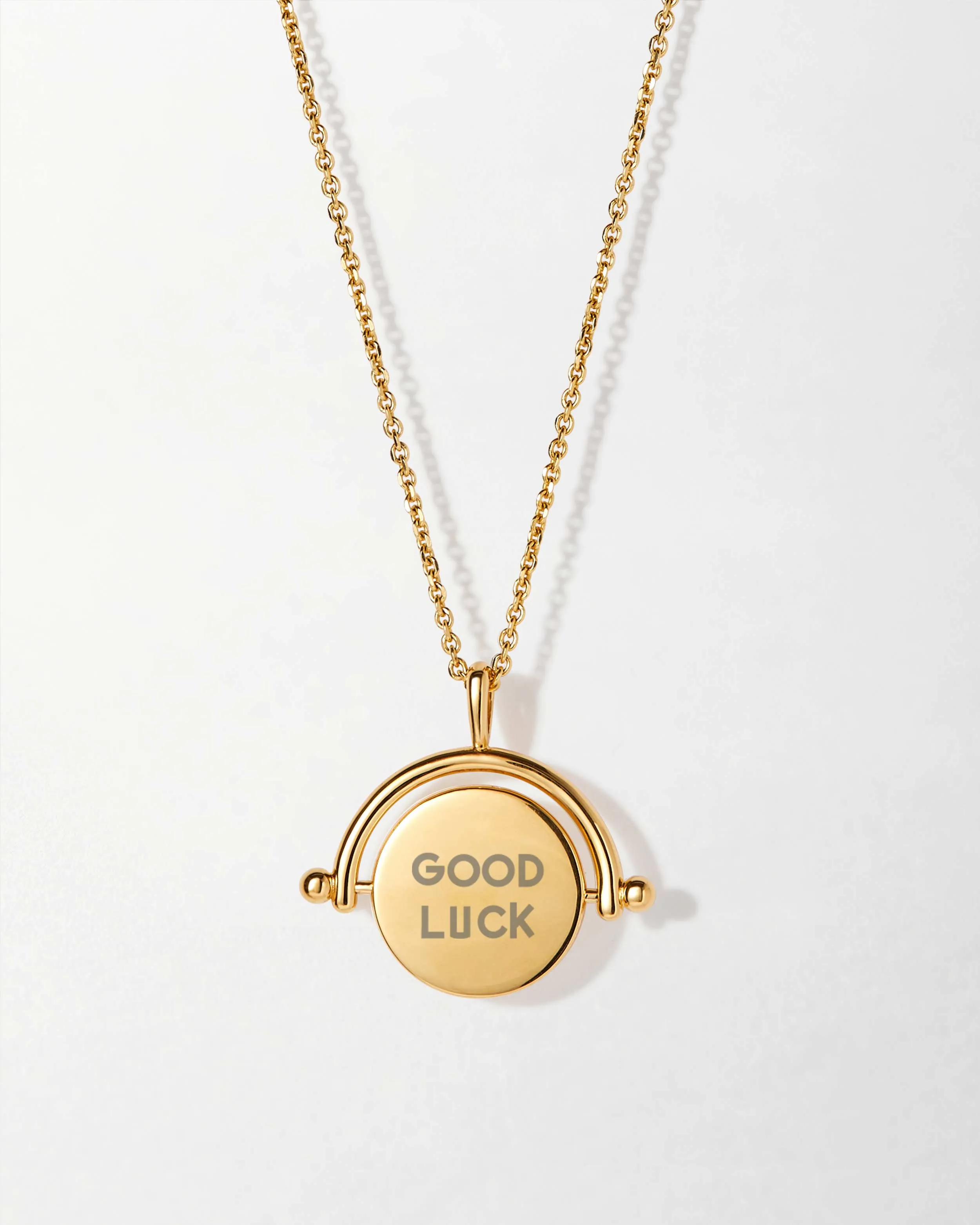 Hidden Message Spinner Necklace