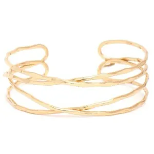 Intertwined Cuff-Gold