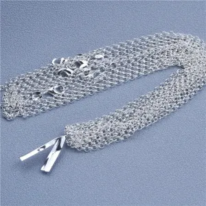 JC - Sterling Silver Chain: 925 silver necklace, available in Rolo, Bead, and Figaro designs