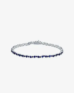 La Fantaisie Cosmic Dark Blue Sapphire Tennis Bracelet