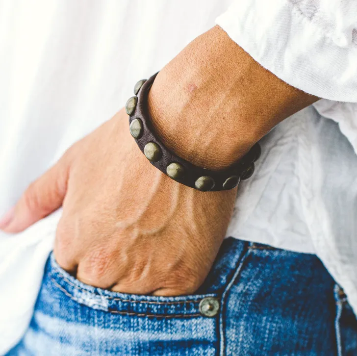 Leather & Rivet Giving Bracelets