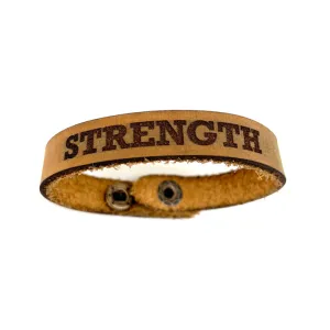 Leather Strength Bracelet Large