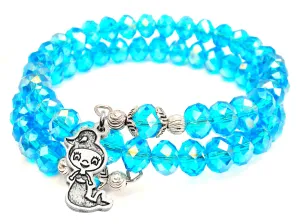 Little Mermaid Crystal Wrap Bracelet