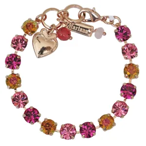 Mariana "Bougainvillea" Rose Gold Plated Everyday Crystal Tennis Bracelet, 4252 4001rg