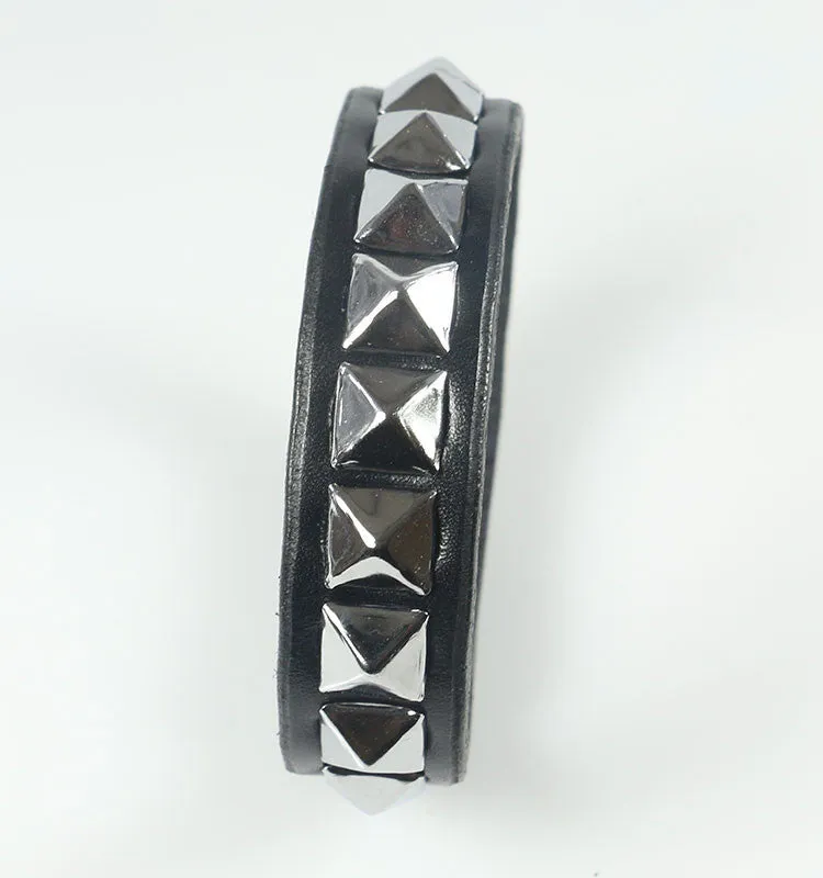 Pyramid Studded Bracelets and Wristbands