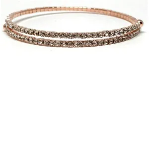 Rose Gold Crystal Wrap Bracelet (BRG5000)