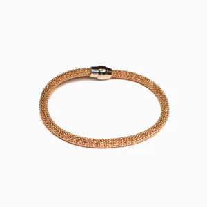 Rose Gold Plated Mesh Small Bracelet