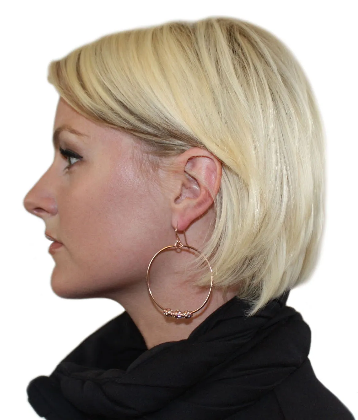 Sabine Rose Gold Hoops