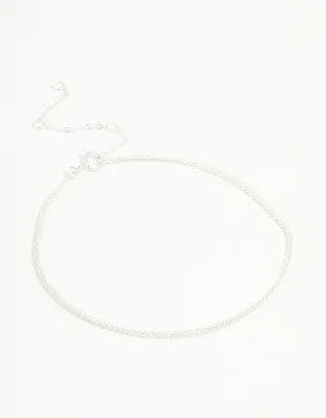 Sterling Silver Box Chain Bracelet