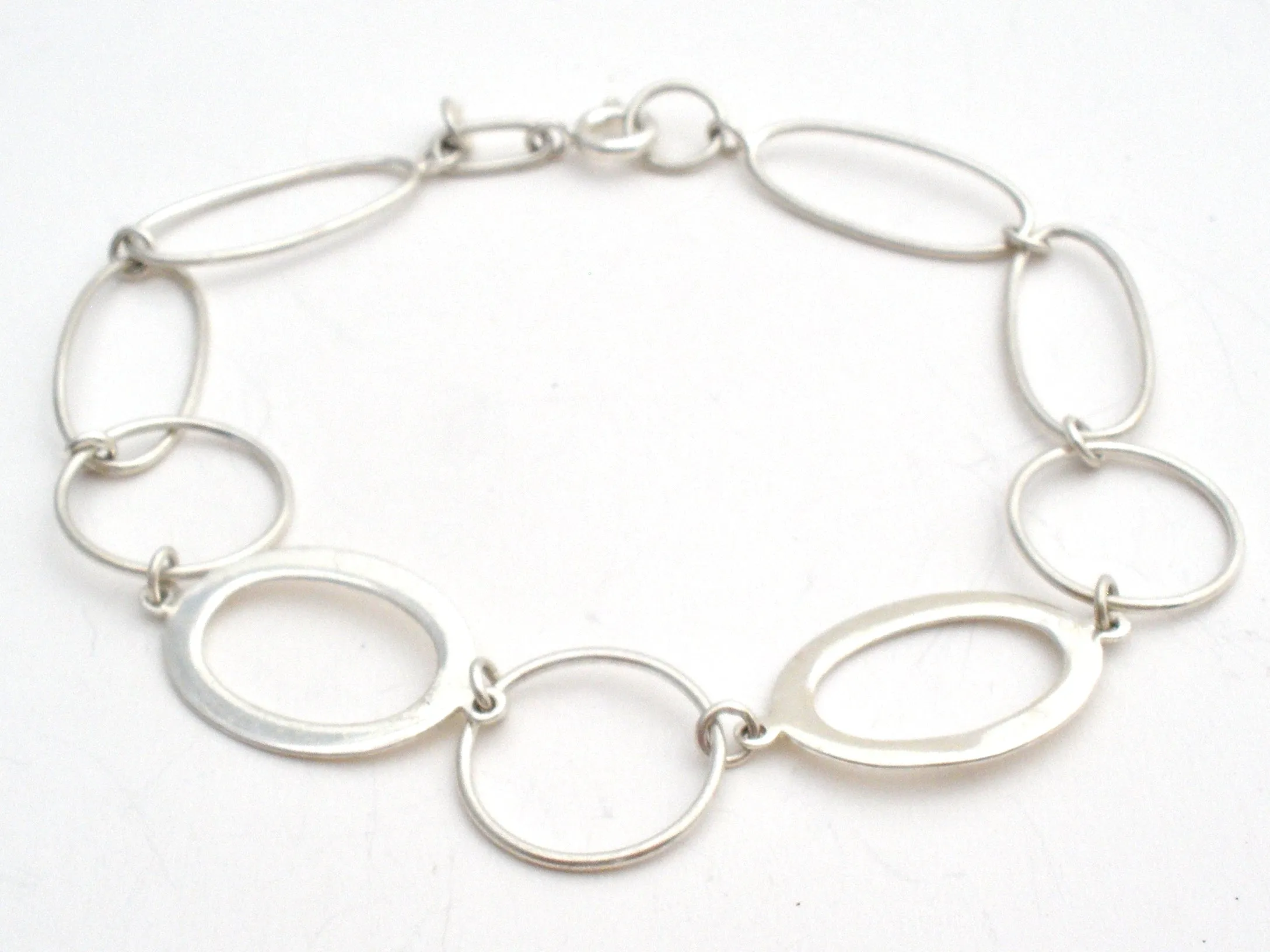 Sterling Silver Link Bracelet 7.5"