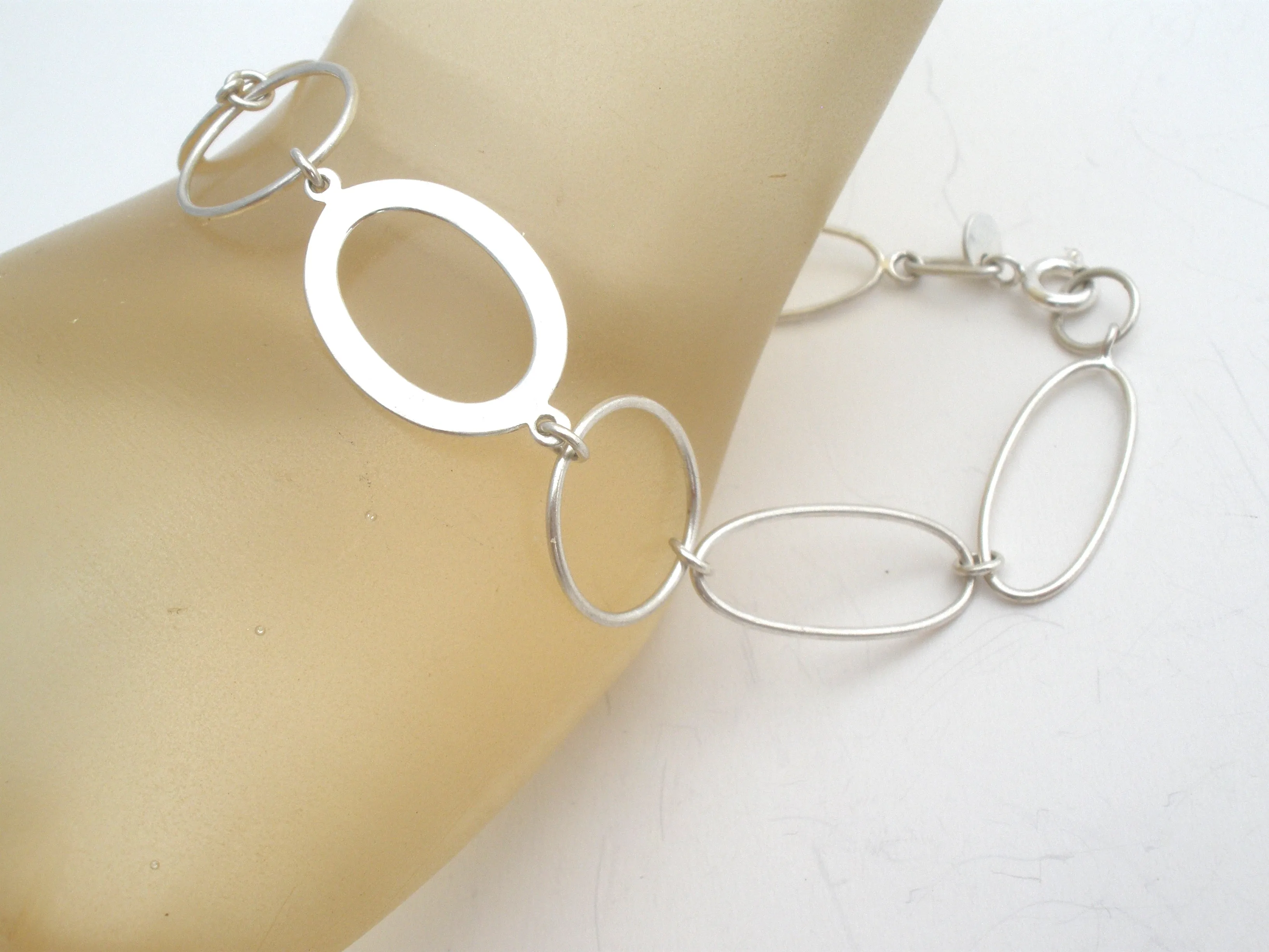 Sterling Silver Link Bracelet 7.5"