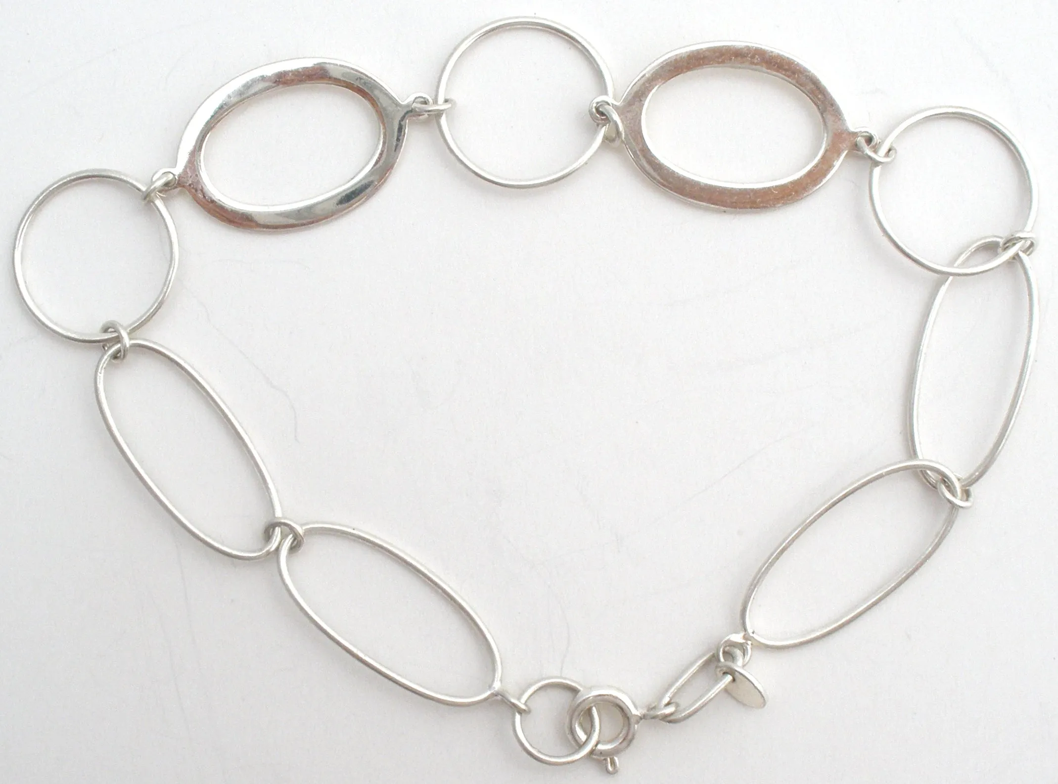 Sterling Silver Link Bracelet 7.5"