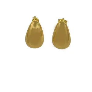 Teardrop Post Earrings: Available as Gold or Silver Plated (E_P4800)