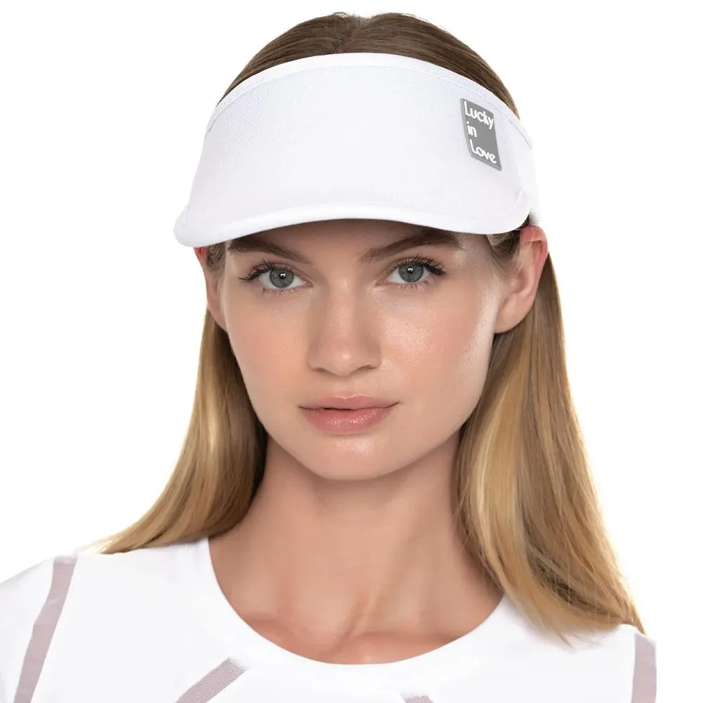 Women`s Lucky Logo Stretch Tennis Visor