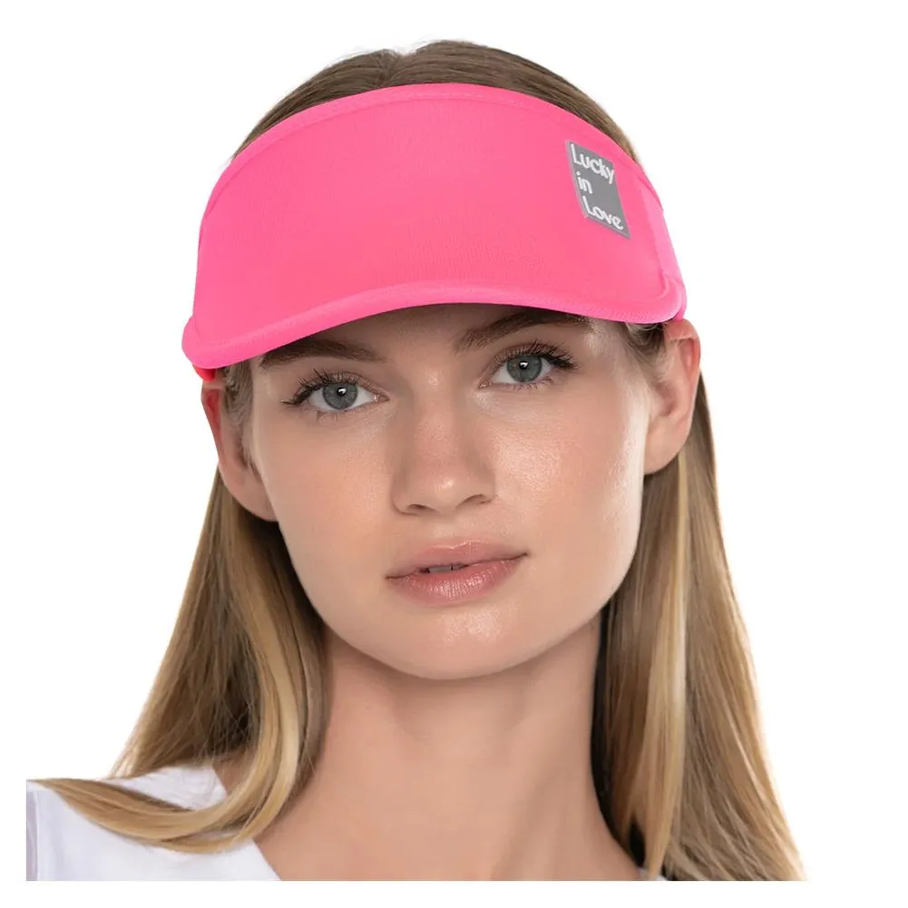 Women`s Lucky Logo Stretch Tennis Visor