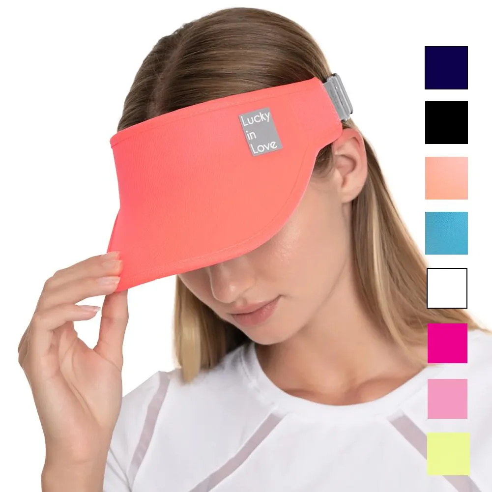 Women`s Lucky Logo Stretch Tennis Visor