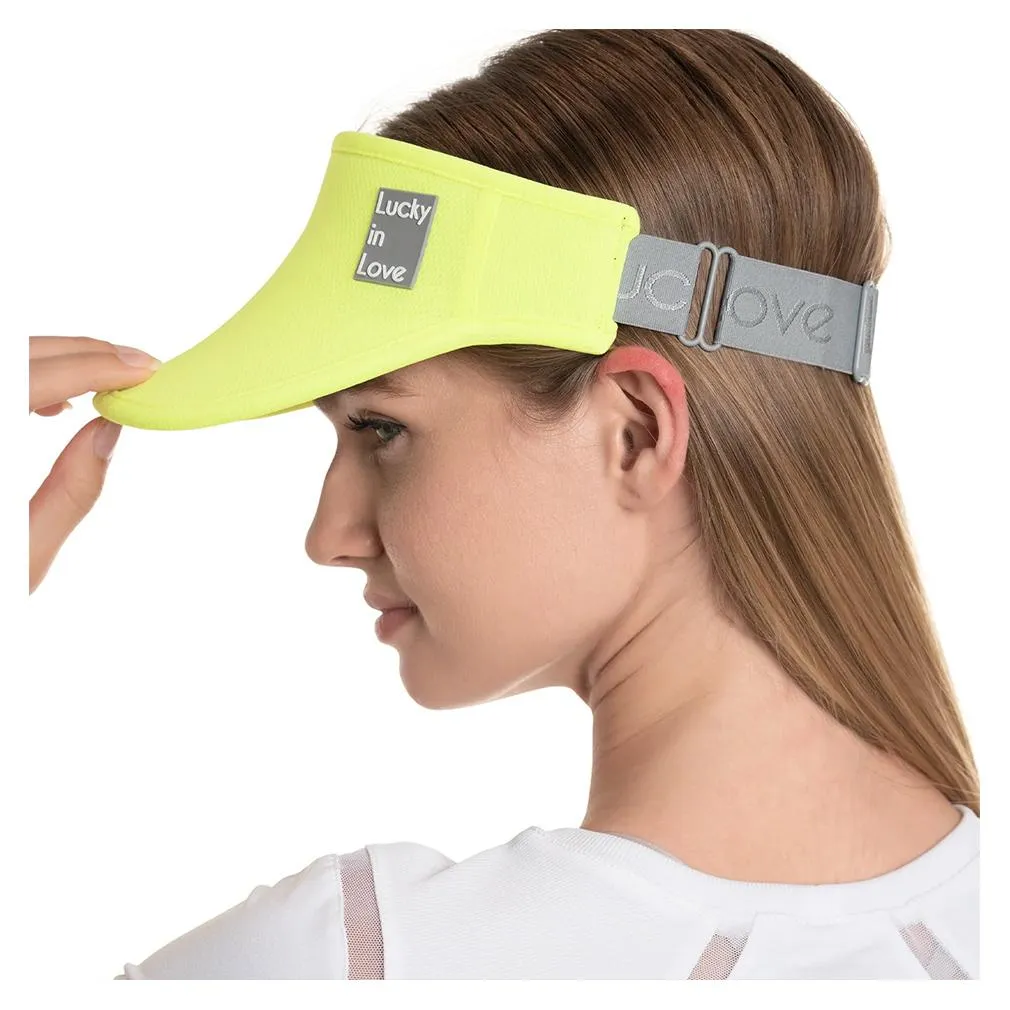 Women`s Lucky Logo Stretch Tennis Visor